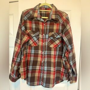 Plaid Button Down Shirt for Women